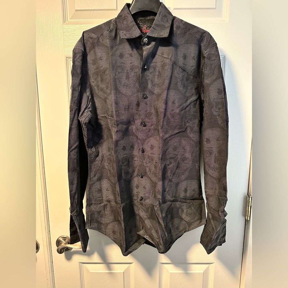 Robert Graham *LIMITED EDITION* Button Down - Grey - Small 684/870